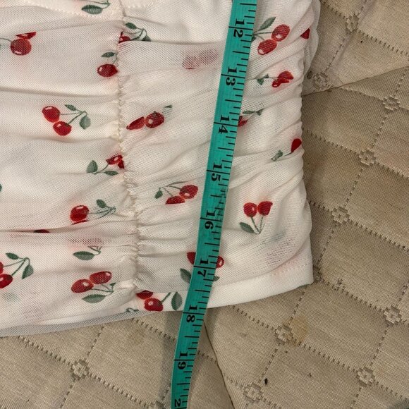 POLLY & ESTHER Ruched Summer Blouse Top - Picture 13 of 13